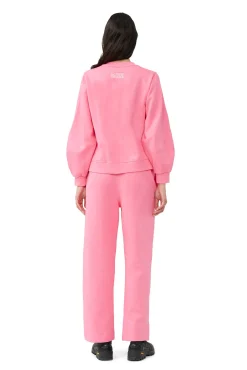 Hot GANNI Sweatshirt Mit Puffarmeln Sugar Plum