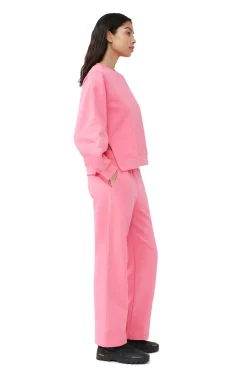 Hot GANNI Sweatshirt Mit Puffarmeln Sugar Plum