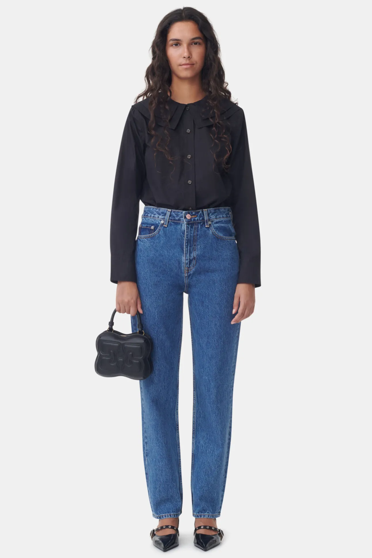 Online GANNI Swigy Jeans Mid Blue Stone