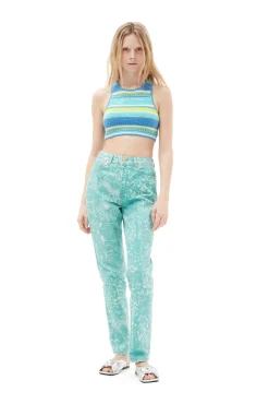Online GANNI Swigy-Jeans Mit Spitzenprint Canton