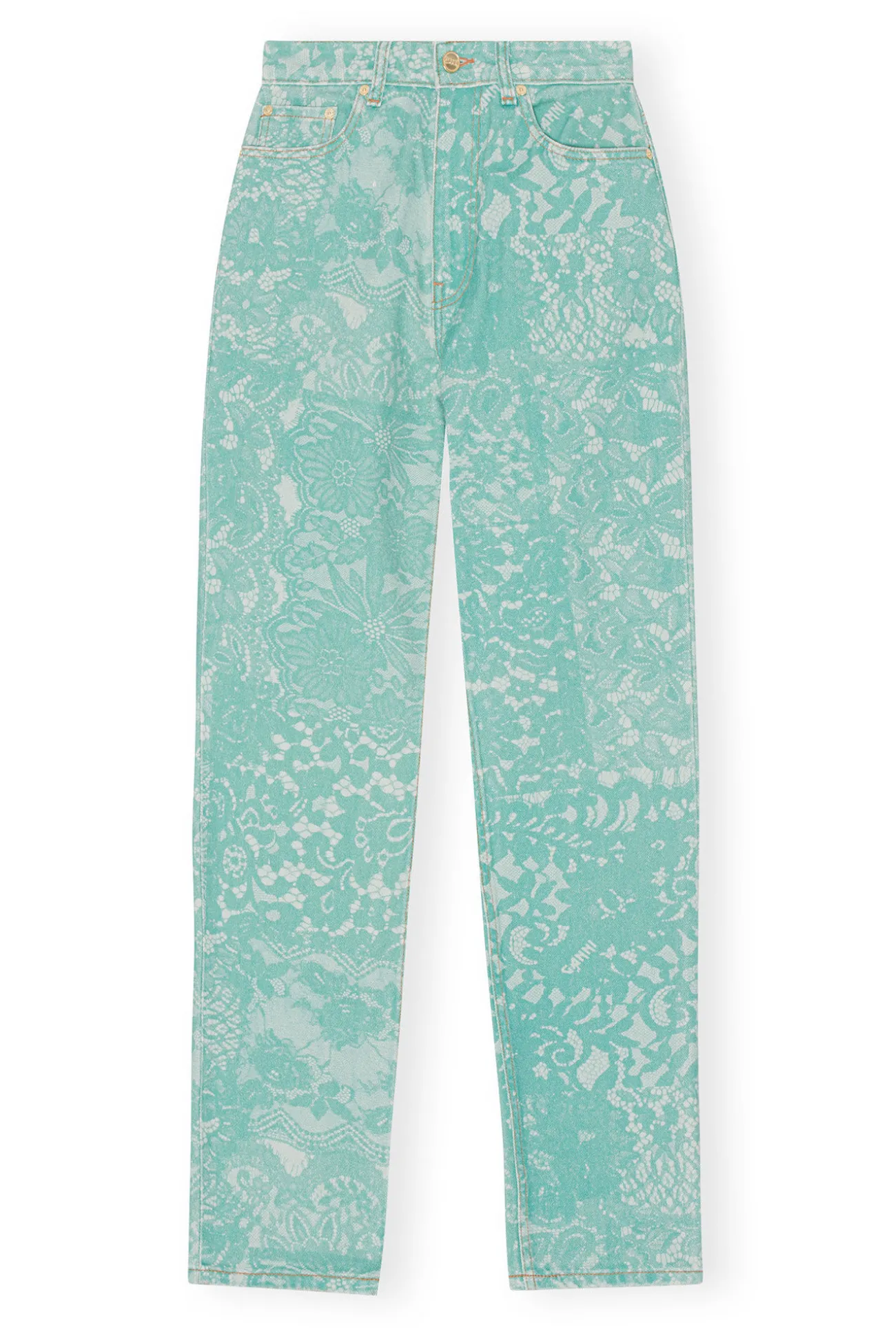 Online GANNI Swigy-Jeans Mit Spitzenprint Canton
