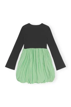 Store GANNI Taffeta-Ballon-Minikleid Black
