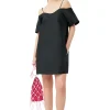 Cheap GANNI Taffeta-Minikleid Black