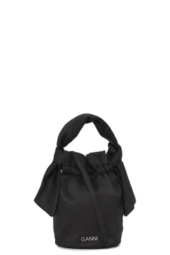 Discount GANNI Tasche Mit Geknotetem Griff Fur Besondere Anlasse Black