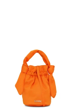 Flash Sale GANNI Tasche Mit Geknotetem Griff Fur Besondere Anlasse Vibrant Orange