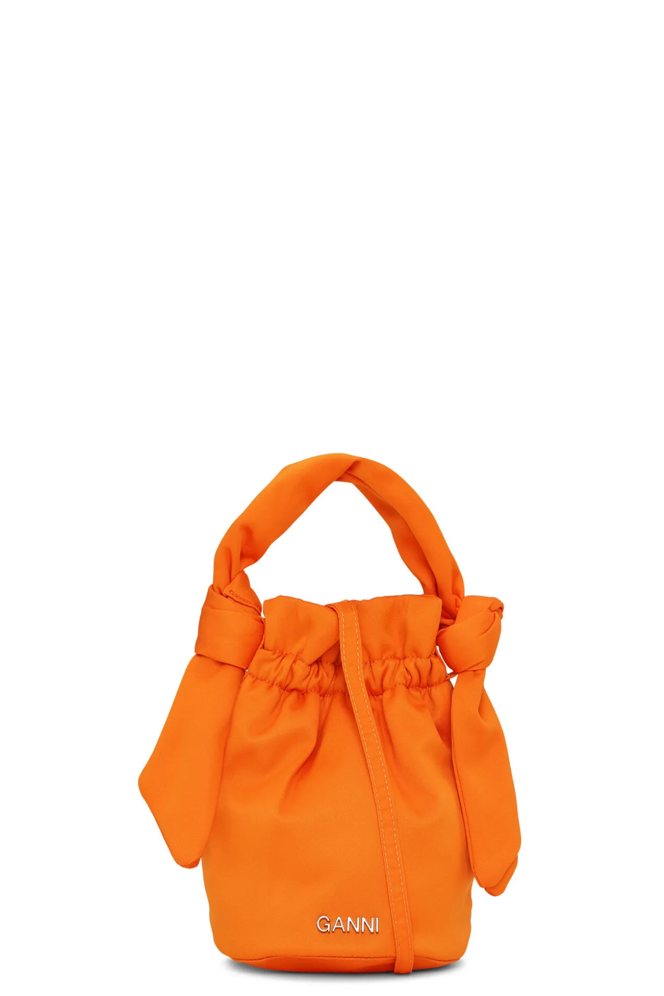 Flash Sale GANNI Tasche Mit Geknotetem Griff Fur Besondere Anlasse Vibrant Orange