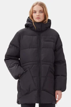 Hot GANNI Tech-Puffer-Midi-Jacke Mit Oversize-Passform Phantom