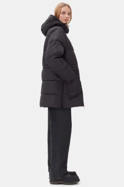 Hot GANNI Tech-Puffer-Midi-Jacke Mit Oversize-Passform Phantom