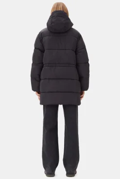 Hot GANNI Tech-Puffer-Midi-Jacke Mit Oversize-Passform Phantom
