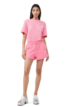 Best GANNI T-Shirt Mit O-Ausschnitt Sugar Plum