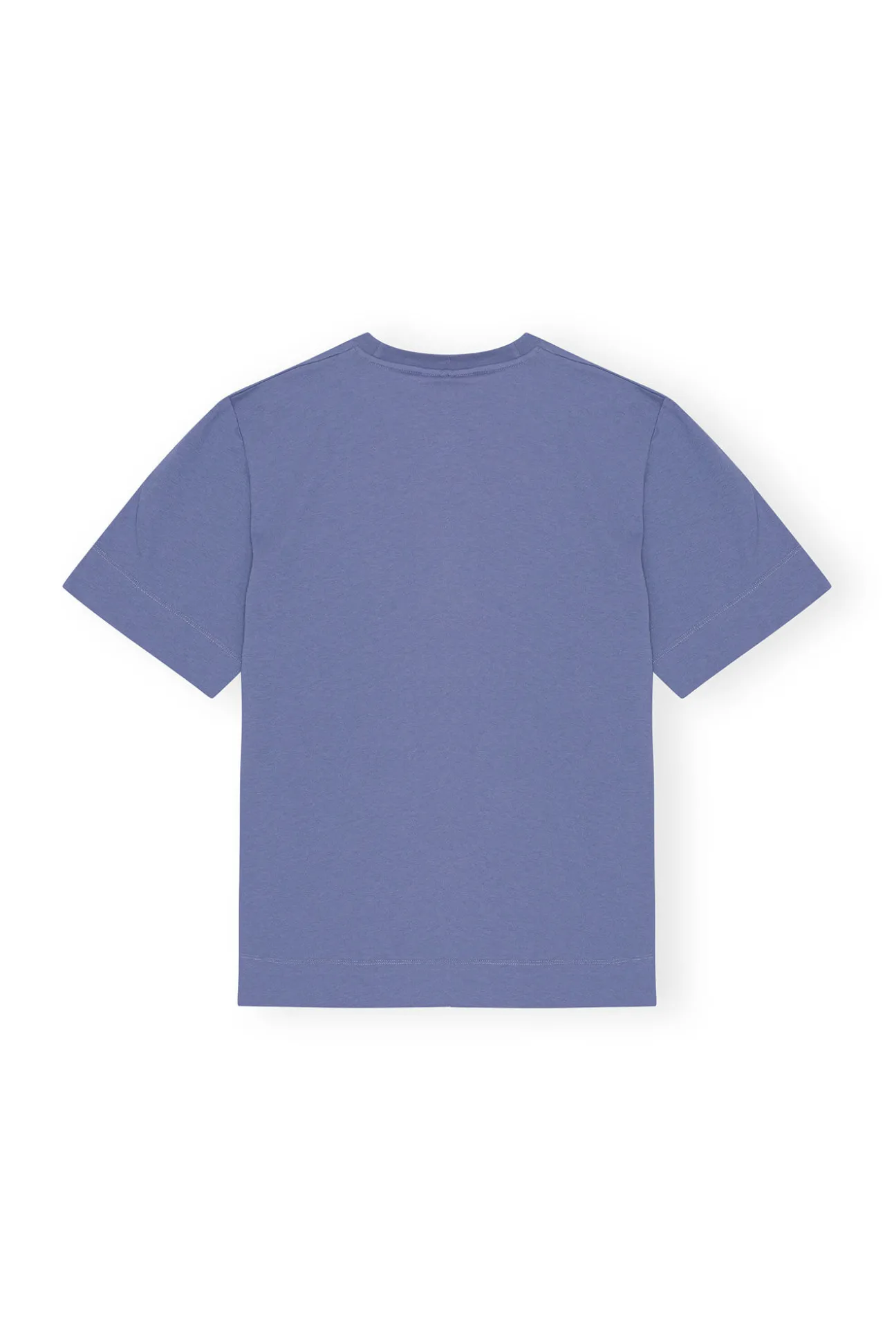Discount GANNI T-Shirt Mit O-Ausschnitt Gray Blue