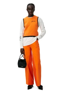 Sale GANNI Uberfarbte Jozey-Jeans Orangeade