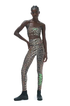 Store GANNI Ultra-High-Waist-Sportleggings Leopard