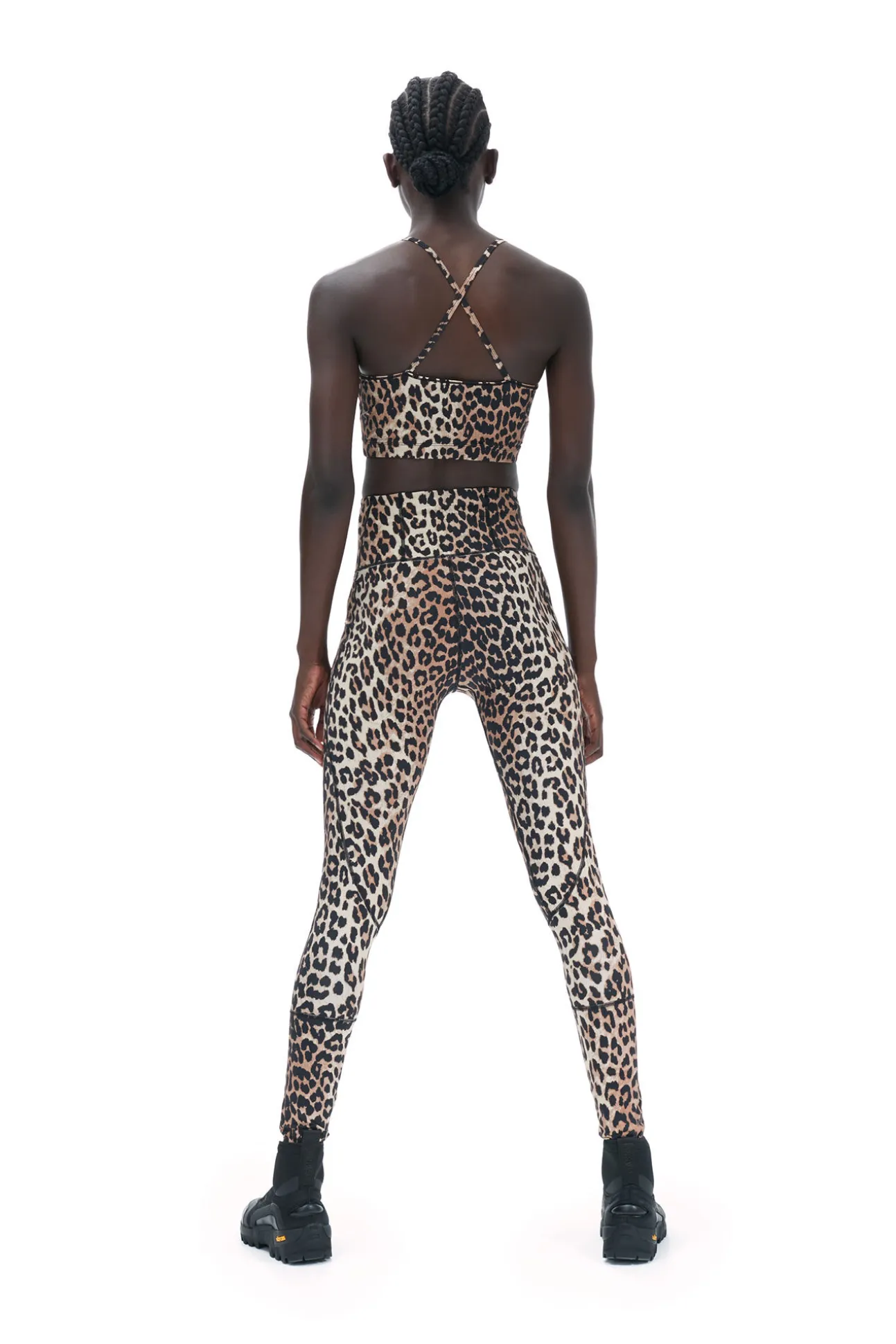 Store GANNI Ultra-High-Waist-Sportleggings Leopard