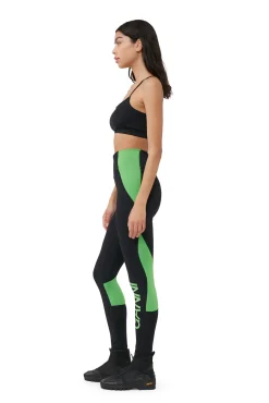 Discount GANNI Ultra-High-Waist-Sportleggings Black