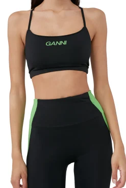 Discount GANNI Ultra-High-Waist-Sportleggings Black
