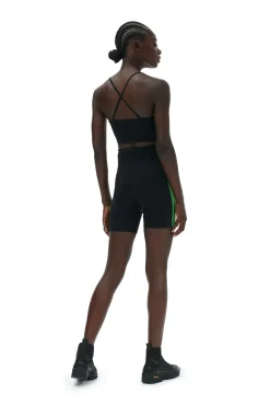 Discount GANNI Ultra-High-Waist-Sportshorts Black