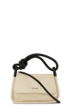 Outlet GANNI Umklappbare Tasche Mit Knoten Pale Khaki