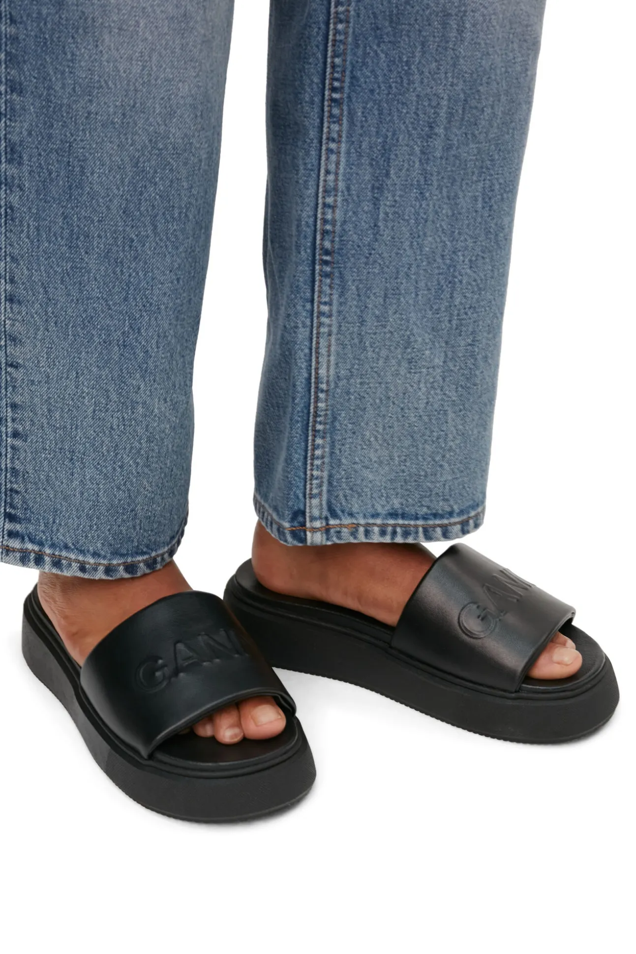 Online GANNI Vegea™ Slide-Sandalen Black