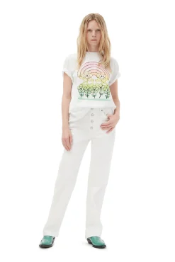 Best GANNI Weise Lovy-Jeans Bright White