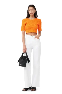 Sale GANNI Weise Magny-Jeans Bright White