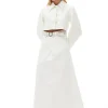 Online GANNI Weiser Denim-Maxirock Mit Doppel-Knopfleiste Bright White