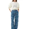 Best GANNI Weises Butterfly-Sweatshirt Egret