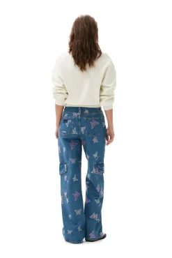 Best GANNI Weises Butterfly-Sweatshirt Egret