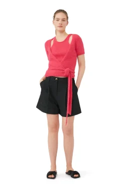 Best GANNI Wickelbluse Aus Brushed Alpaca Love Potion