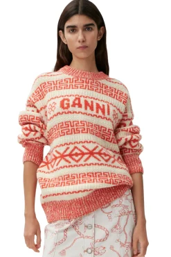 Clearance GANNI Wollpullover Egret
