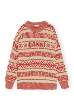 Clearance GANNI Wollpullover Egret