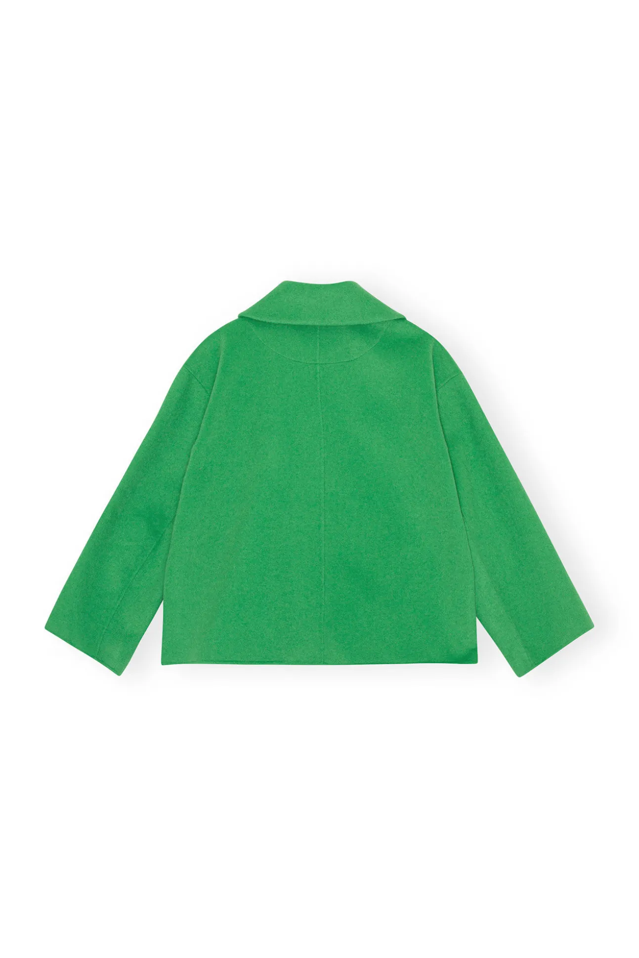 Online GANNI Wool-Jacke Mit Kragen Kelly Green